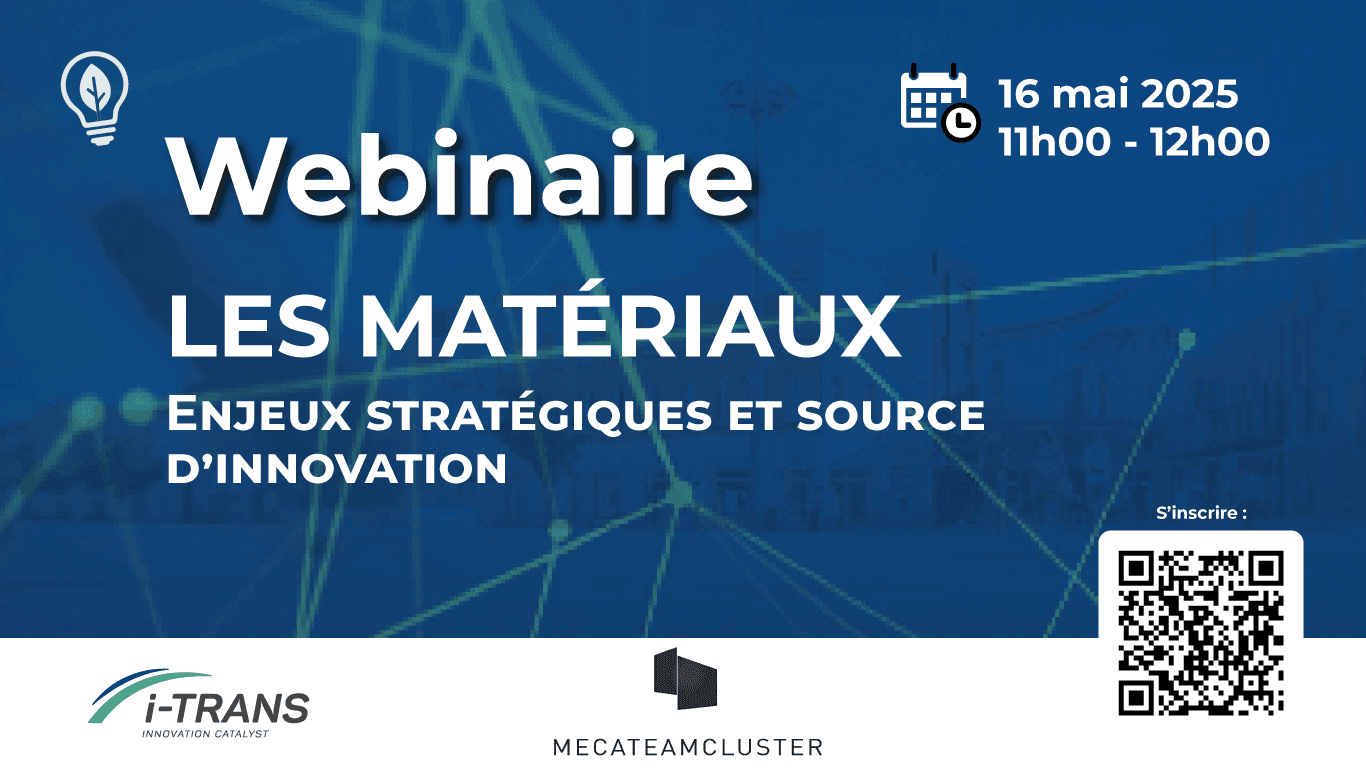 WEBINAIRE « MATÉRIAUX » AVEC I-TRANS VENDREDI 16 MAI À 11H